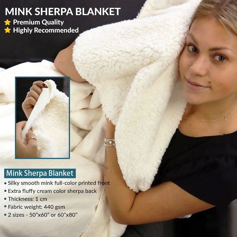 Personalized Mama's Garden Blanket Birth Month Flowers with Kids Names Birthday & Mother's Day Gift Ideas