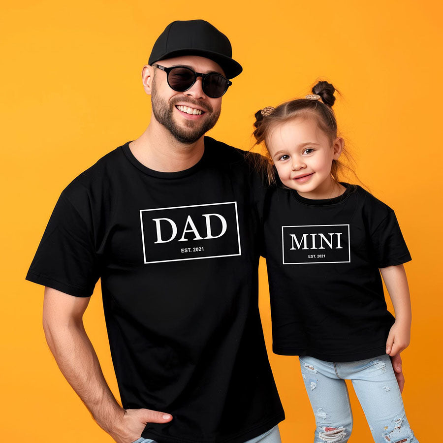 Personalized Dad and Son Father’s Day Matching Shirts Father Son Matching Tees Gift for Dad