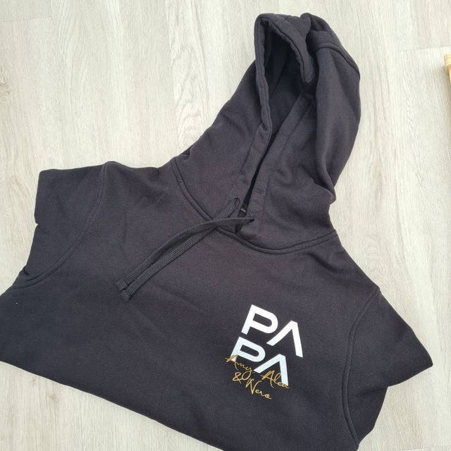 Personalized PAPA Hoodie Kid's Names Father's Day Gift New Dad Gift