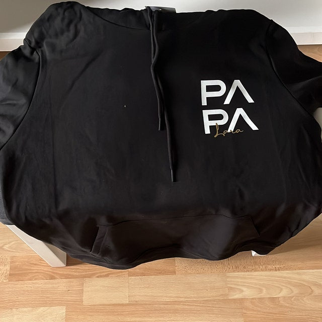 Personalized PAPA Hoodie Kid's Names Father's Day Gift New Dad Gift