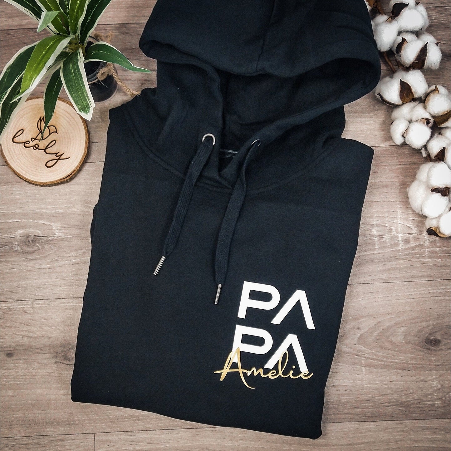Personalized PAPA Hoodie Kid's Names Father's Day Gift New Dad Gift