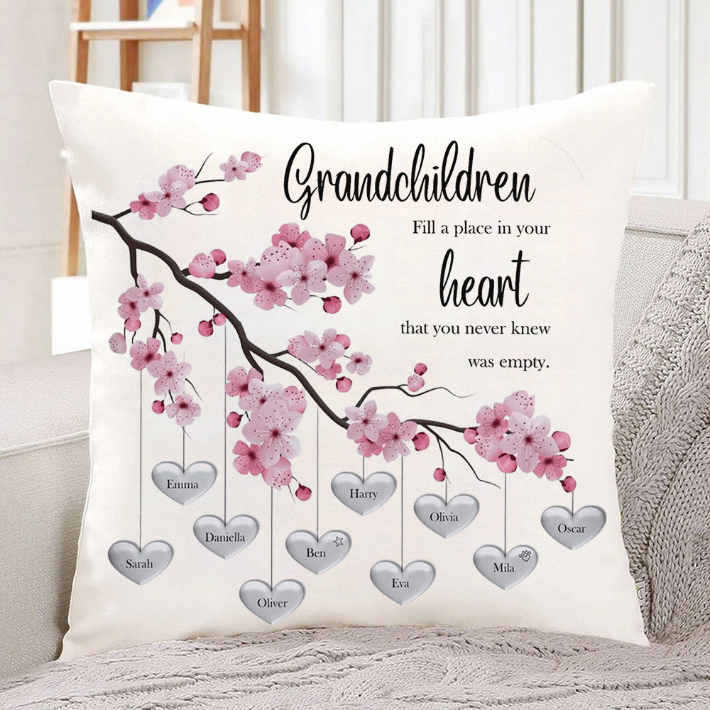 Personalized Family Tree Cushion Cover Mother's Day Family Tree Pillow Keepsake Unique Genealogy Gift