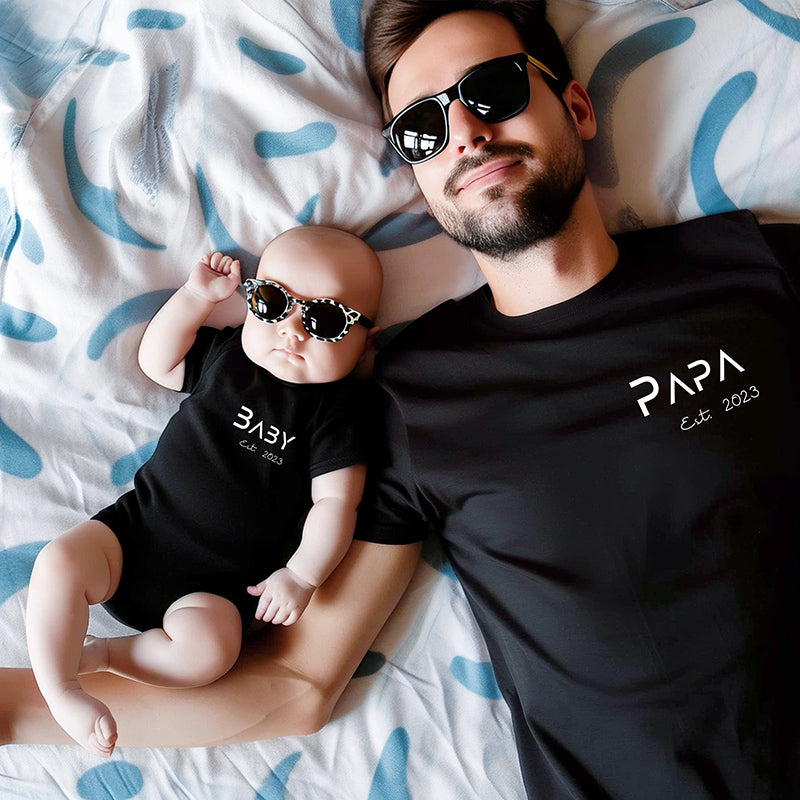 Personalized Father Daughter Matching Shirts Dad and Me Father’s Day Matching Shirts Gift for Dad