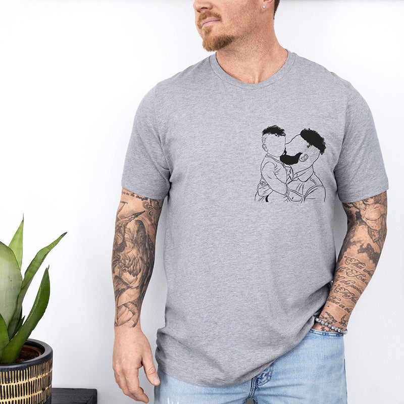 Personalized Father Son Matching Shirts with Picture Dad and Me Matching Shirts Fatherās Day Gift for Dad