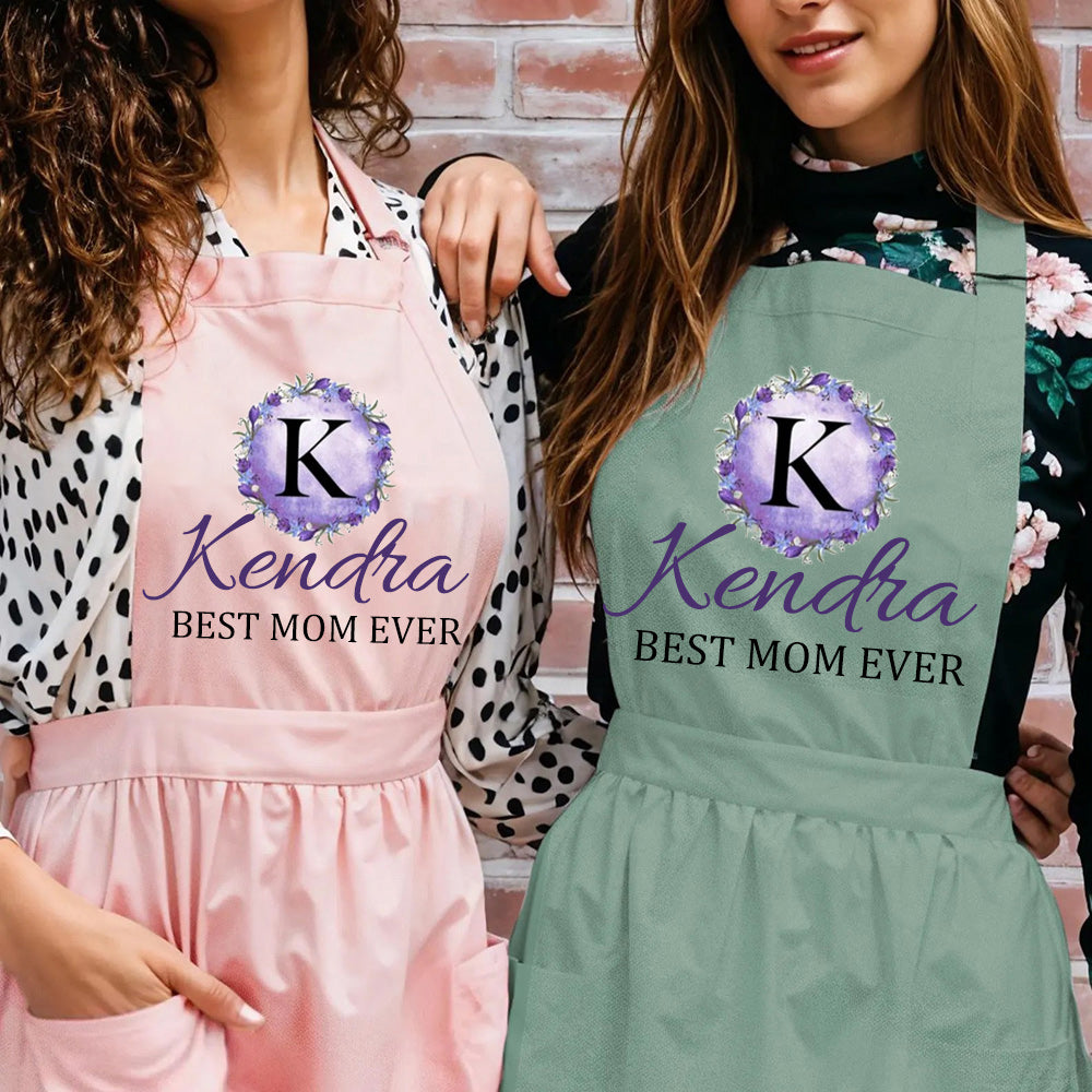 Personalized Aprons for Women Mom Grandma Mother's Day Kitchen Aprons Best Aprons for Women