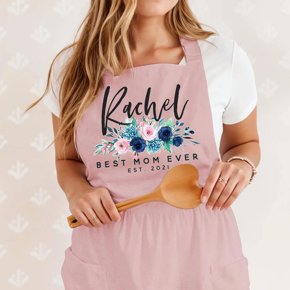 Personalized Aprons for Women Mom Grandma Mother's Day Kitchen Aprons Best Aprons for Women