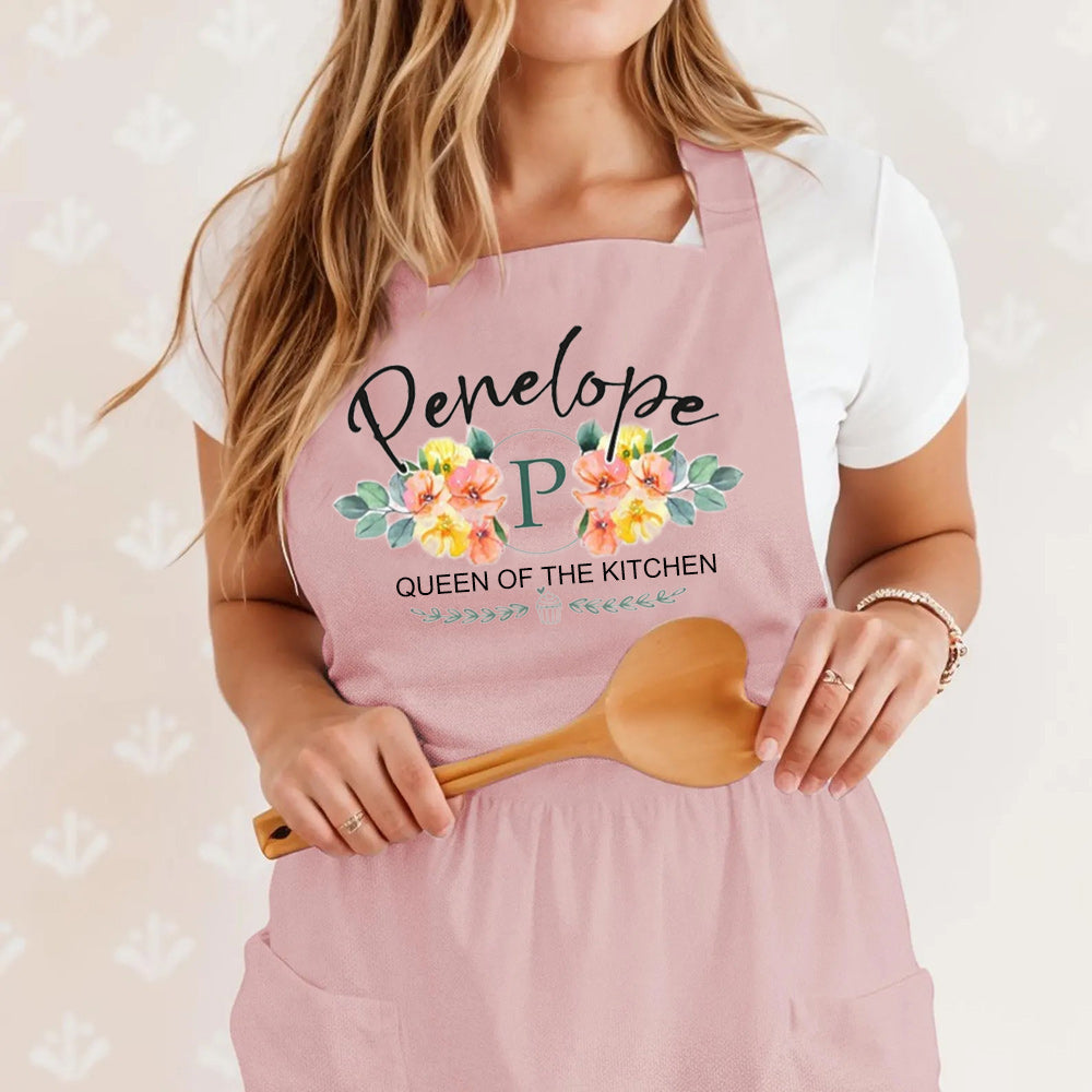 Personalized Aprons for Women Mom Grandma Mother's Day Kitchen Aprons Best Aprons for Women