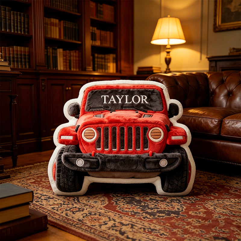 Personalized Racing Plush Pillow with Custom Name – Unique Gift for Racers & Motorsport Fans