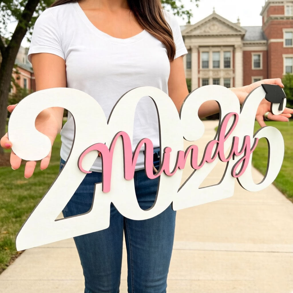 Personalized Graduation Name Sign Her/Him Grad Party Decorations Gift