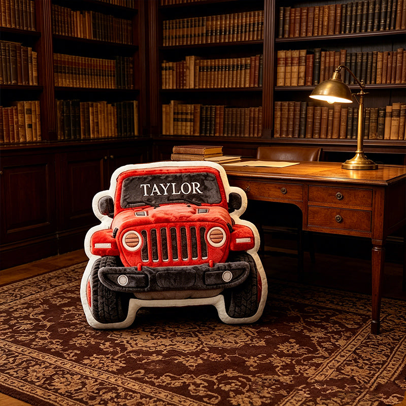 Personalized Racing Plush Pillow with Custom Name – Unique Gift for Racers & Motorsport Fans