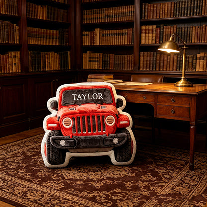 Personalized Racing Plush Pillow with Custom Name – Unique Gift for Racers & Motorsport Fans