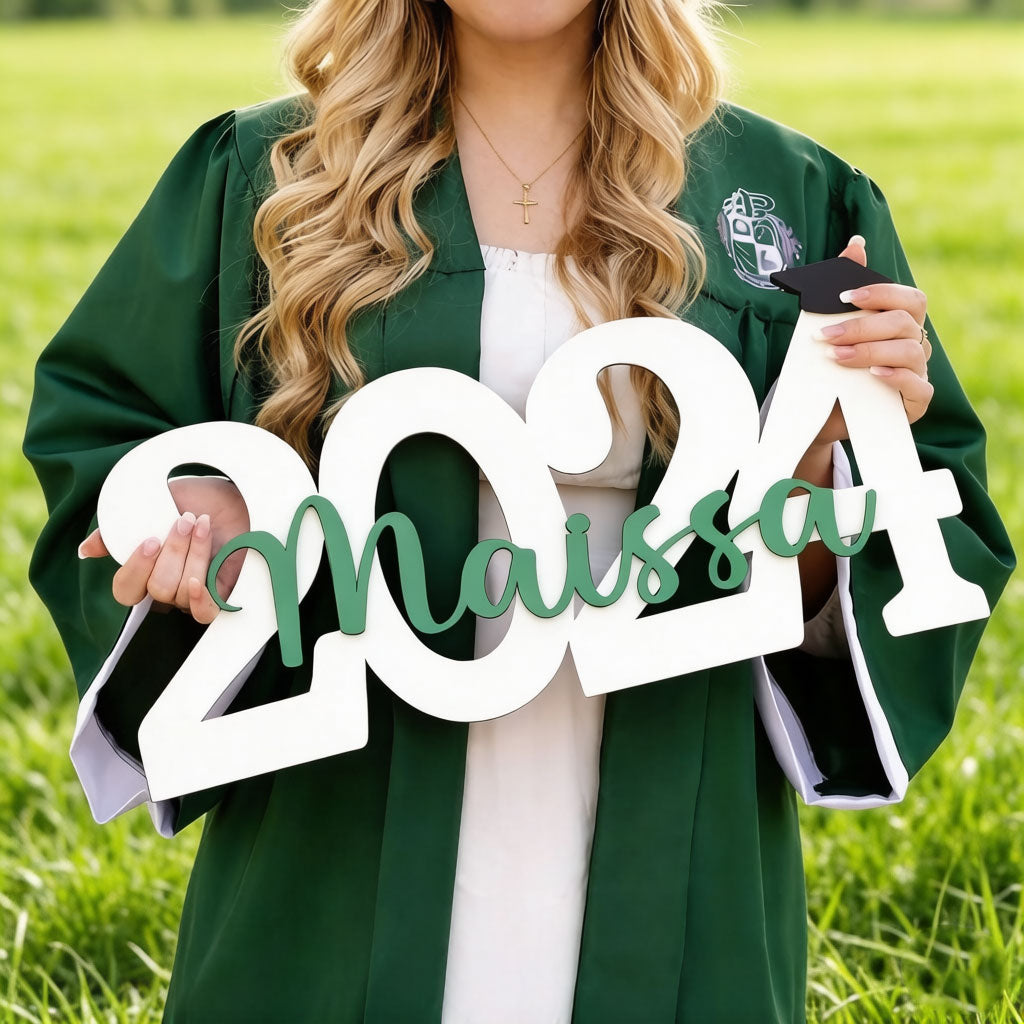Personalized Graduation Name Sign Her/Him Grad Party Decorations Gift