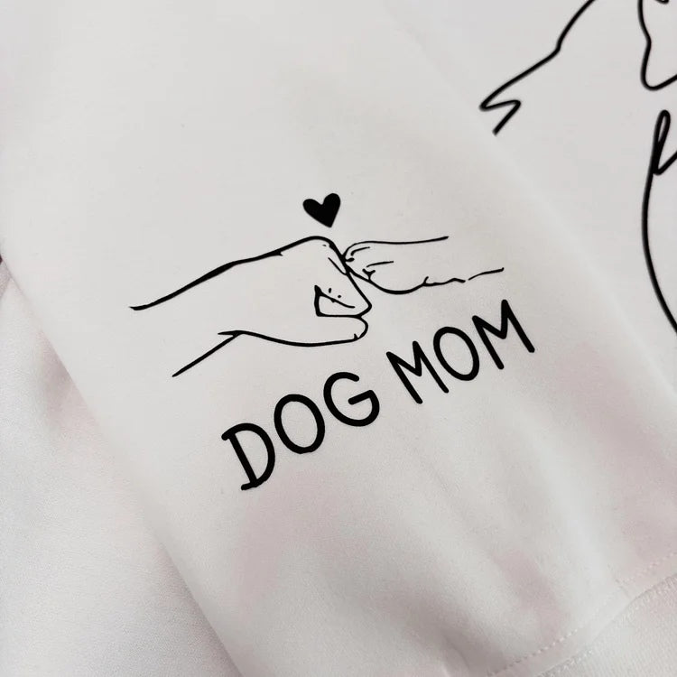 Personalized Embroidered Pet Face and Name Sweatshirt Dog Portrait Pet Lover Gift