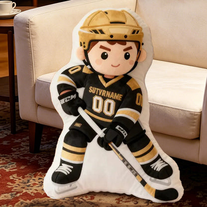 Personalized Ice Hockey Cushion with Custom Details – Perfect for Kids, Players, and Fans