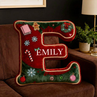 Personalized Books Alphabet Pillow with Custom Name, Retro Book Letter Throw Cushion, Gift for Kids, Boys, Girls & Book Lovers
