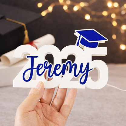 Personalized Graduation Light Box Custom Name LED Night Light Decor Gift