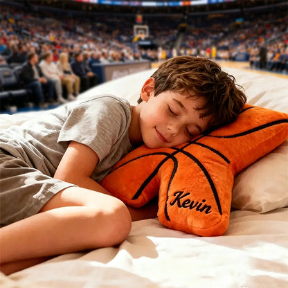 Custom Basketball Alphabet Pillow with Name – Unique Gift for Basketball Lovers