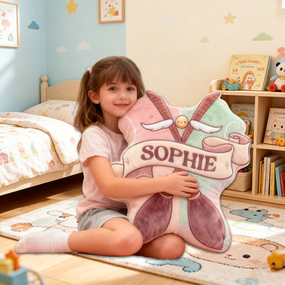Personalized Magic Sweep Throw Pillow with Custom Name, Bookish Fantasy Cushion, Gift for Book Lovers & Kids