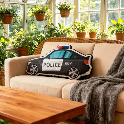 Personalized Police Car Cushion – Playful and Comfortable Decorative Pillow