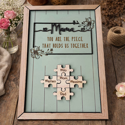 Personalized Mom You Are The Piece That Holds Us Together Puzzle Sign Mother's Day Gift Ideas