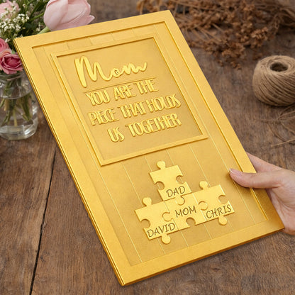 Personalized Mom You Are The Piece That Holds Us Together Puzzle Sign Mother's Day Gift Ideas