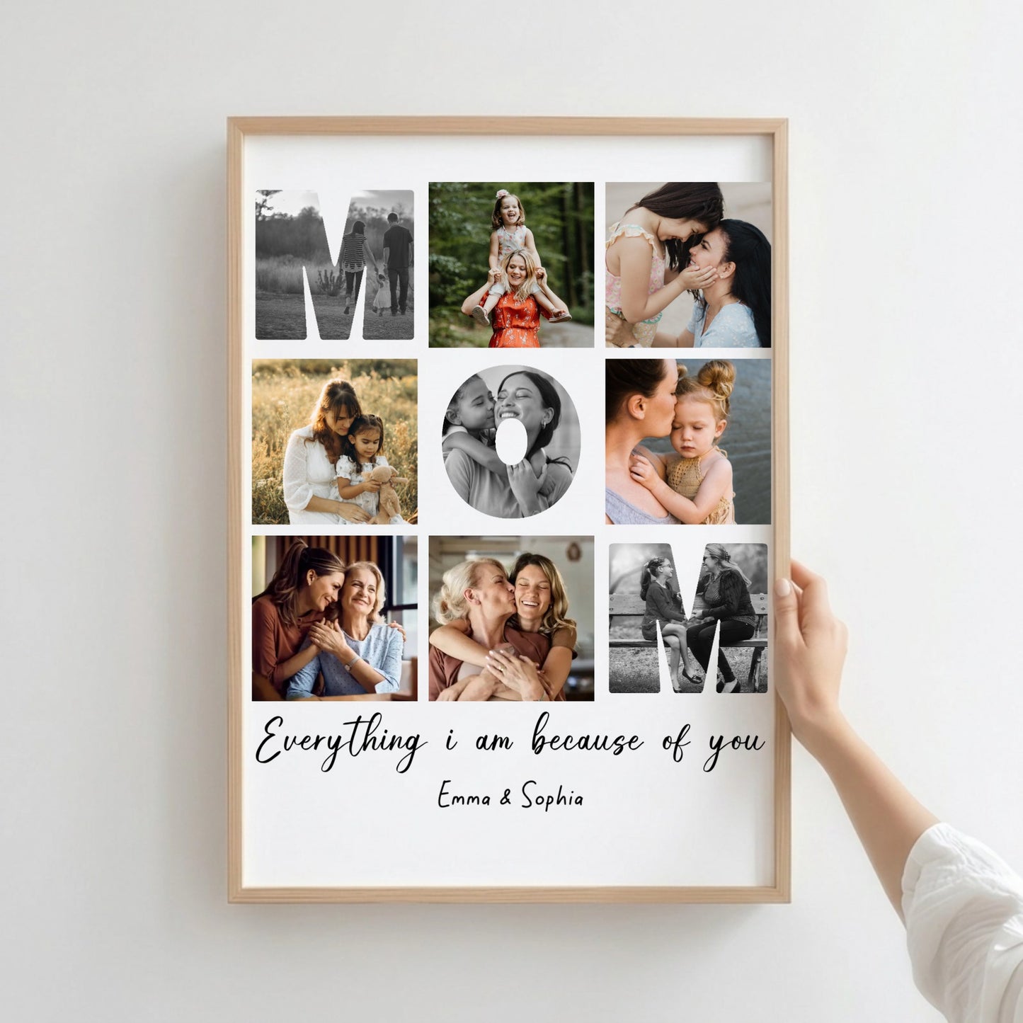 Personalized Mom Photo Print Photo Keepsake Mother's Day Gift from Daughters