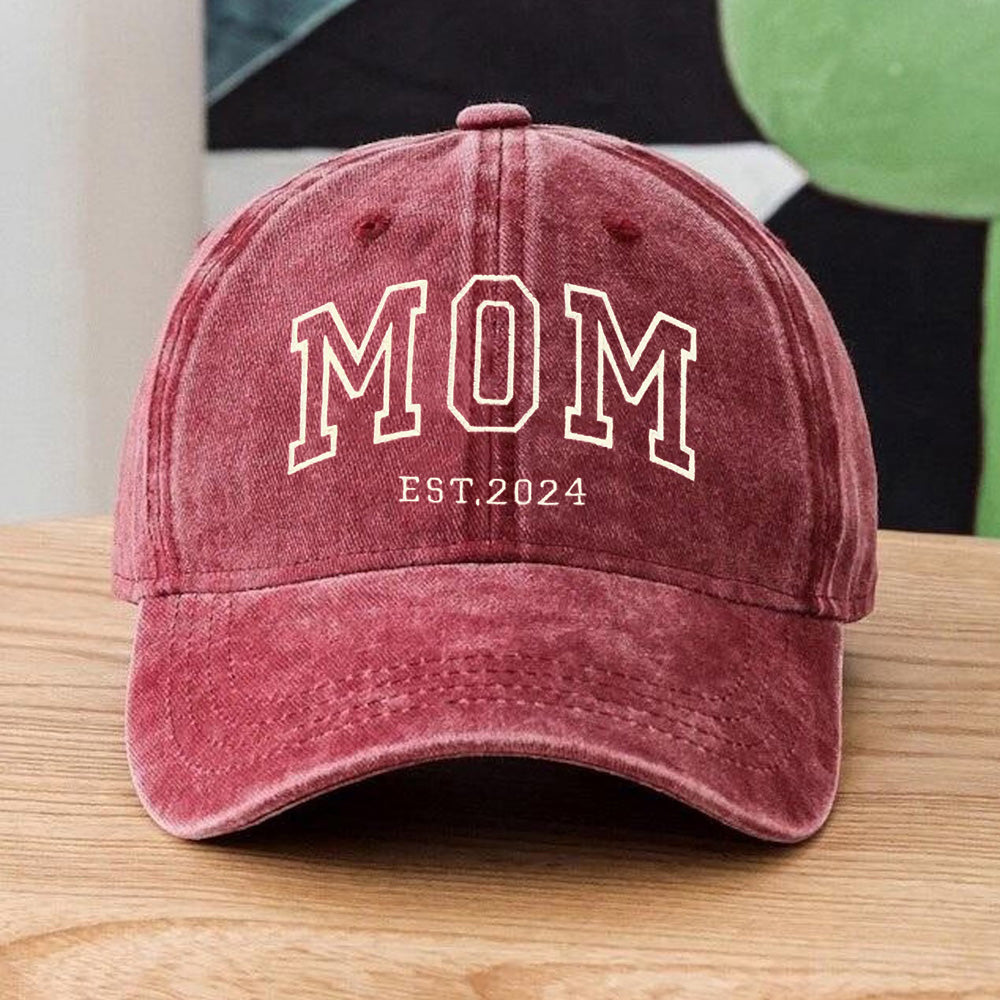 Personalized Mom Embroidered Baseball Cap Custom Mom Hat Mother’s Day Gift Ideas