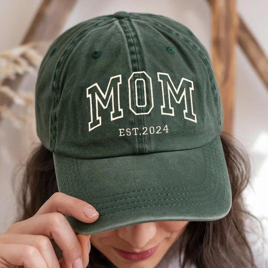 Personalized Mom Embroidered Baseball Cap Custom Mom Hat Mother’s Day Gift Ideas