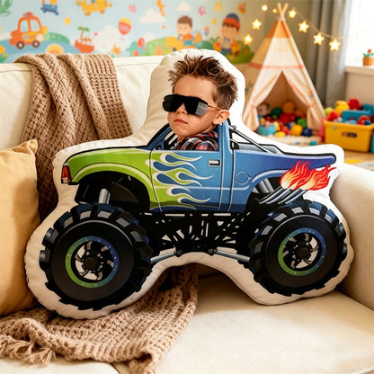 Personalized Racing Car Pillow with Custom Photo & Name – 3D Printed Car-Shaped Cushion Gift for Racers, Drivers & Motorsport Fans