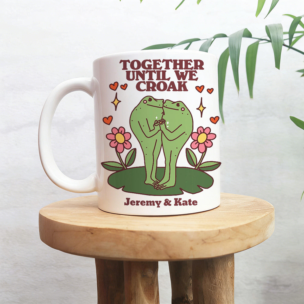 Personalized Frog Mug for Couples