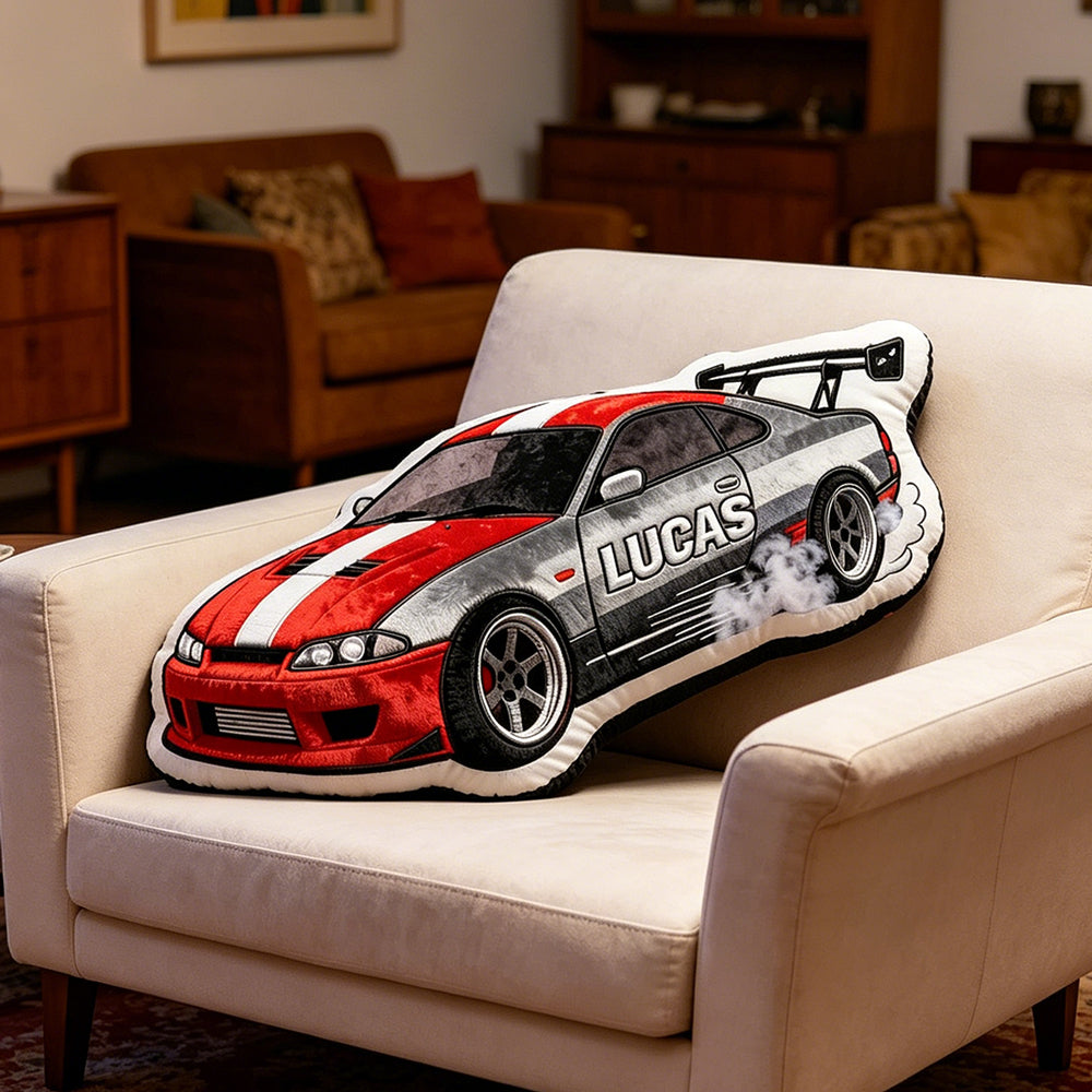 Custom Racing Driver Plush Pillow Personalized Kids Racing Gift