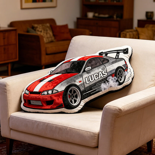 Custom Racing Driver Plush Pillow Personalized Kids Racing Gift