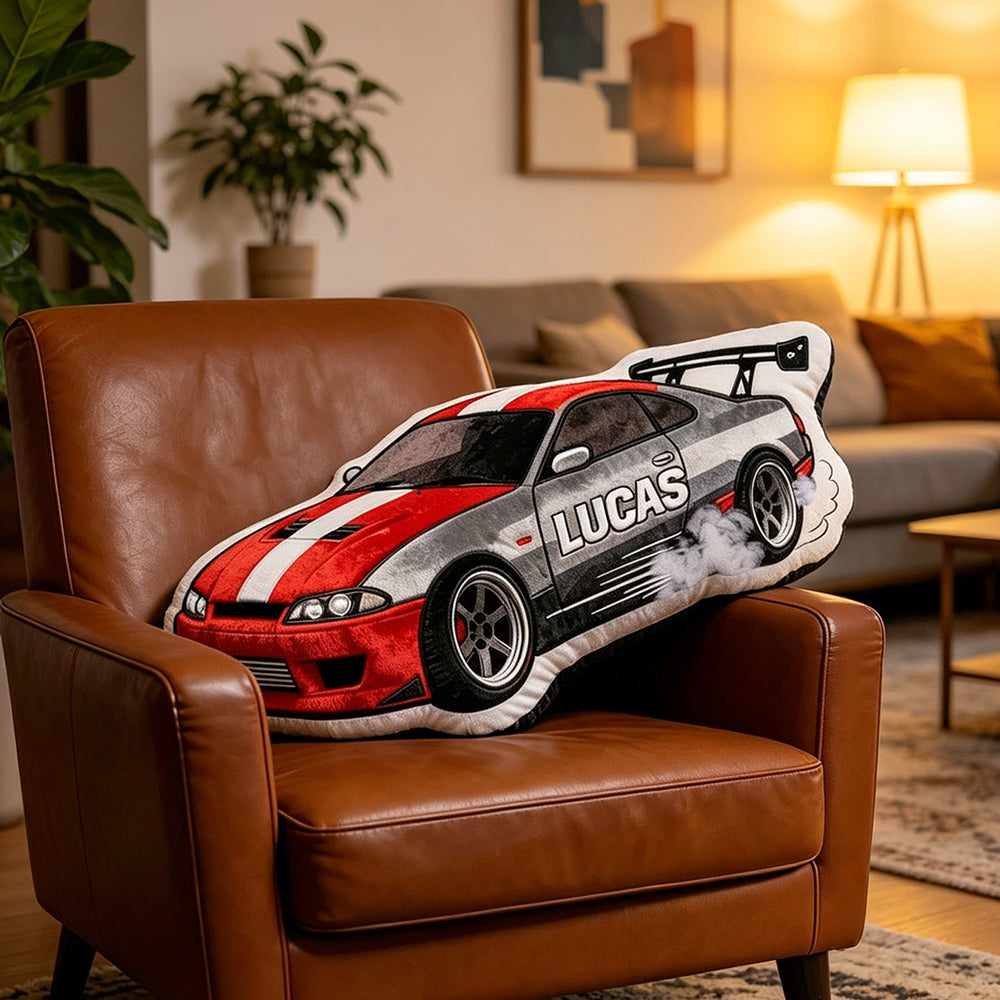 Custom Racing Driver Plush Pillow Personalized Kids Racing Gift