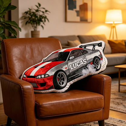 Custom Racing Driver Plush Pillow Personalized Kids Racing Gift