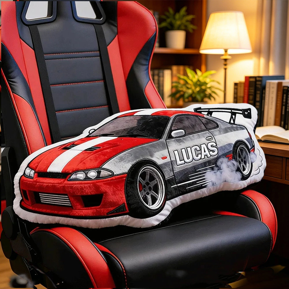 Custom Racing Driver Plush Pillow Personalized Kids Racing Gift