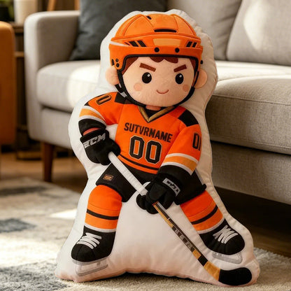 Personalized Ice Hockey Cushion with Custom Details – Perfect for Kids, Players, and Fans