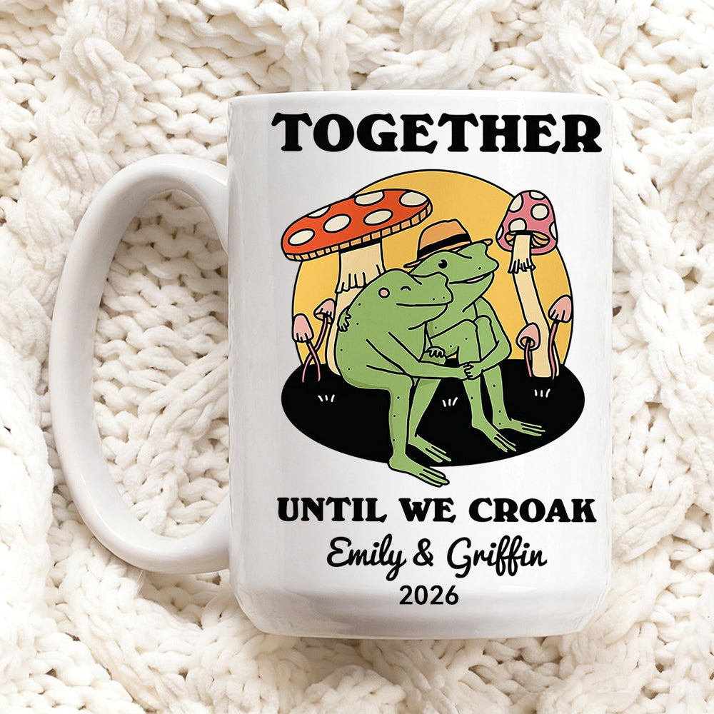 Personalized Frog Mug for Couples
