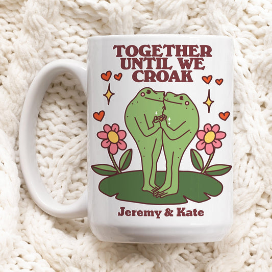 Personalized Frog Mug for Couples