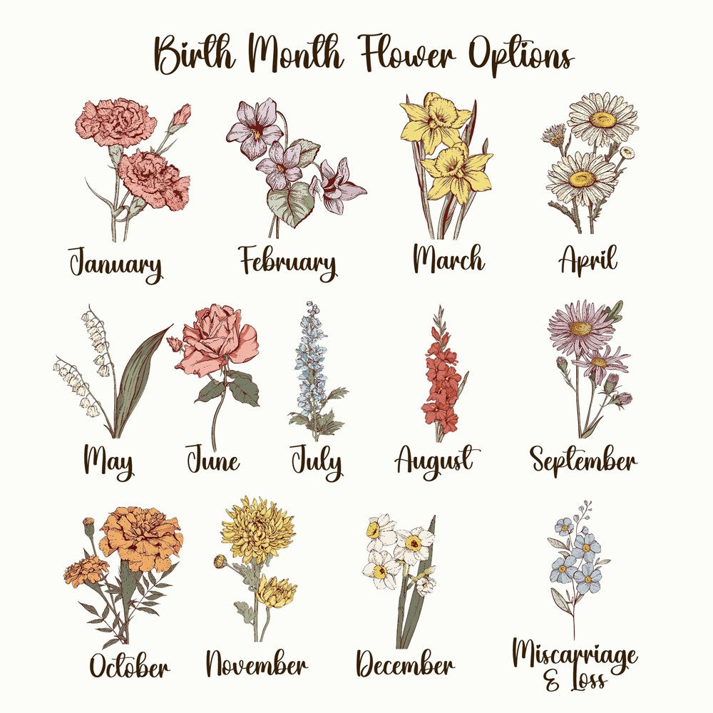 Custom Grandma's Garden Love Grows Here Birth Flower Wood Night Light Unique Gifts for Mom Grandma Christmas Gift