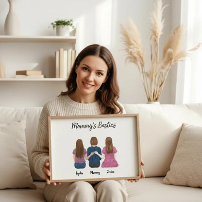 Personalized Framed Wall Art for Mom Mother's Day Gift from Daughters