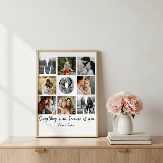 Personalized Mom Photo Print Photo Keepsake Mother's Day Gift from Daughters