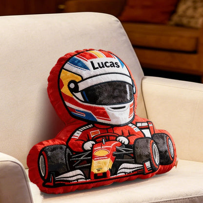Custom Name Racing Pillow Personalized Home Decor Gift for Racing Fans