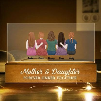 Personalized Mother & Daughter Forever Night Light With Names Gift for Mom