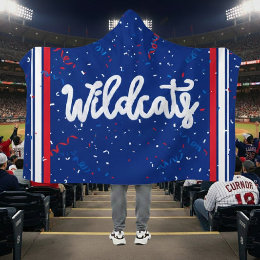 Personalized Yarn Name Hooded Blanket With Fleece Throw Blanket With Team Name Game Day Essential