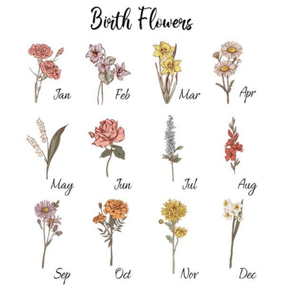 Personalized First Mom Now Grandma Birth Month Flower Vase with Names Mother's Day Gift