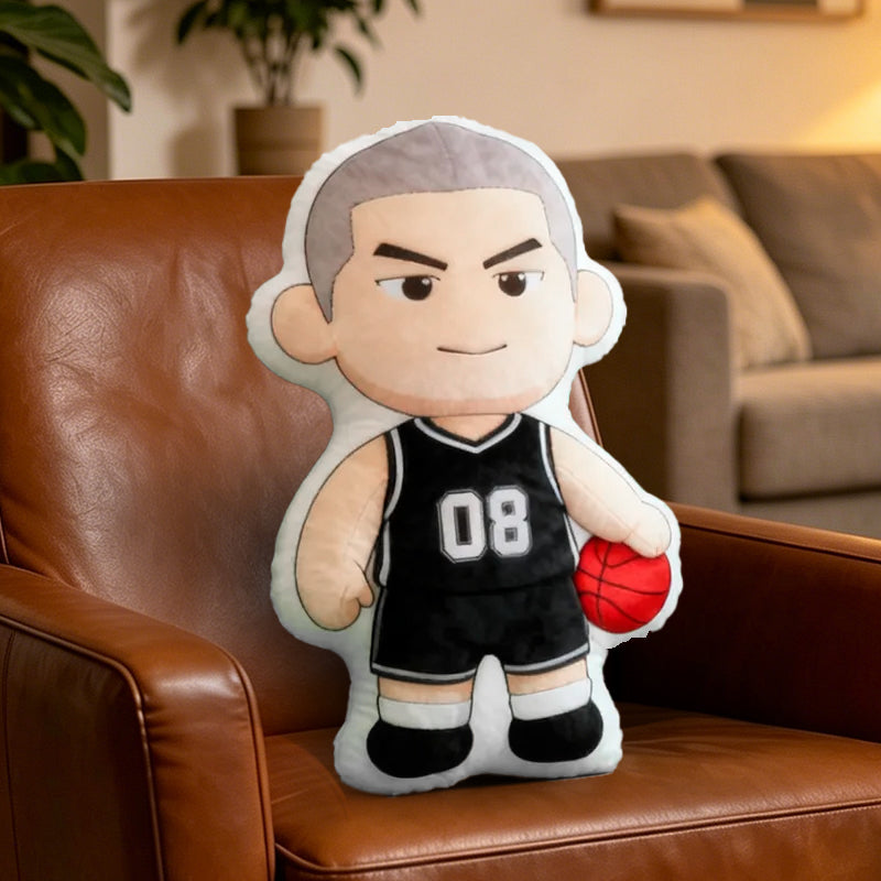 Personalized Basketball Player Pillow with Custom Name and Jersey Number