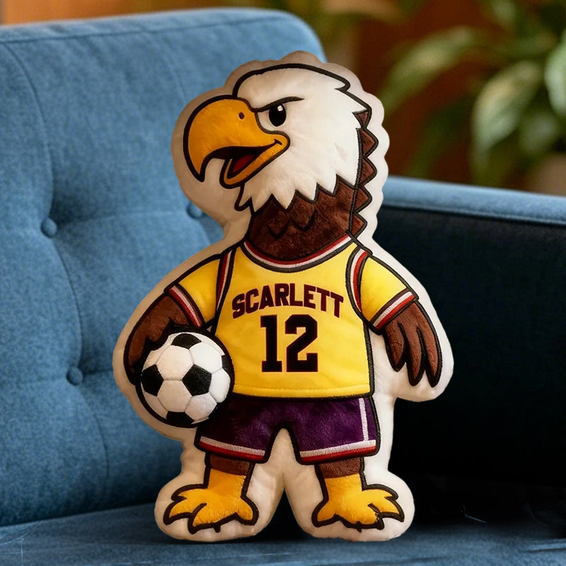 Custom Basketball Pillow with Personalized Name and Jersey Number