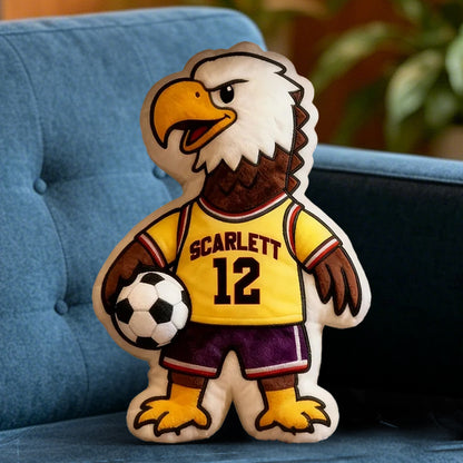 Custom Basketball Pillow with Personalized Name and Jersey Number