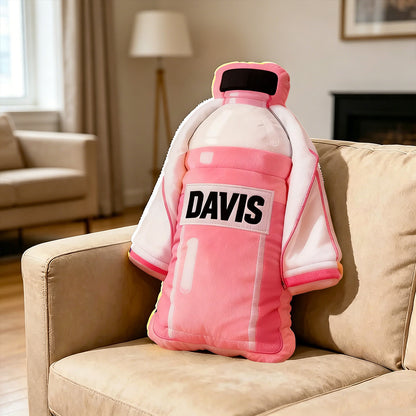 Personalized Sports Bottle Pillow with Custom Name – Team Colors for Players & Coaches