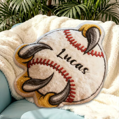 Fierce Claw Baseball Pillow – Personalized with Name, Perfect Gift for Kids & Sports Lovers